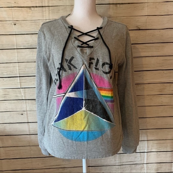 Pink Floyd Graphic Tie-Front Sweatshirt - Picture 1 of 5